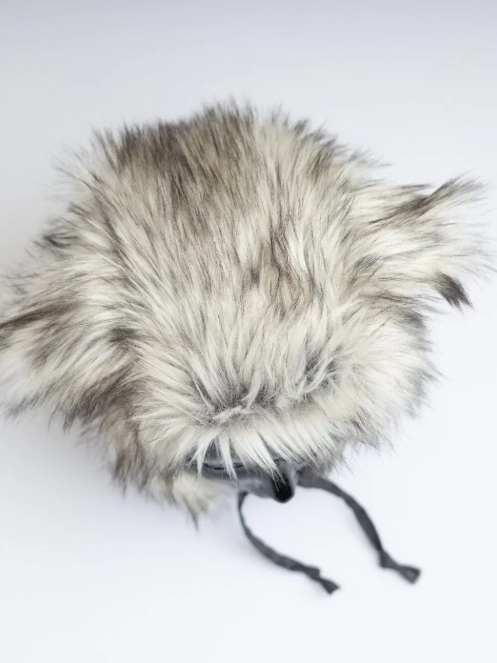 Faux Fur Silver Fox Children's Bonnet Hat